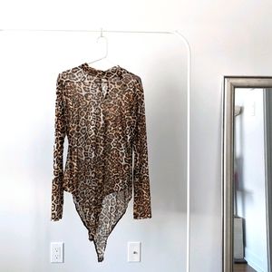 Forever 21 Leopard Bodysuit 3X Plus Size